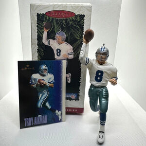 Hallmark Keepsake Troy Aikman NFL Football Legends Series Ornament w/card in box